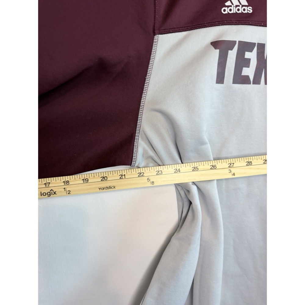 ADIDAS Climalite Licensed TEXAS A&M Colorblock Stretch Knit Shirt ADULT XL - Picture 13 of 13